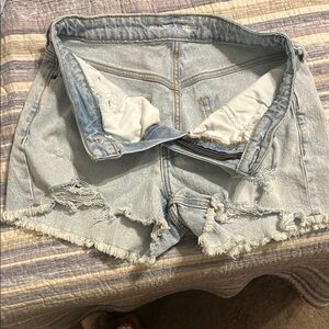Old Navy Blue Jean Shorts with Frayed Hem